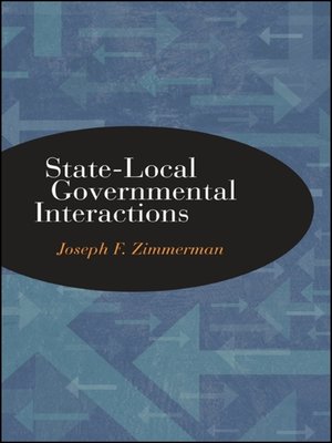 cover image of State-Local Governmental Interactions
